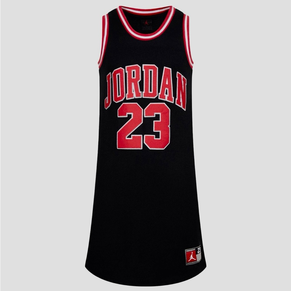 ✨Jordan✨Black Dress with Red and White Details